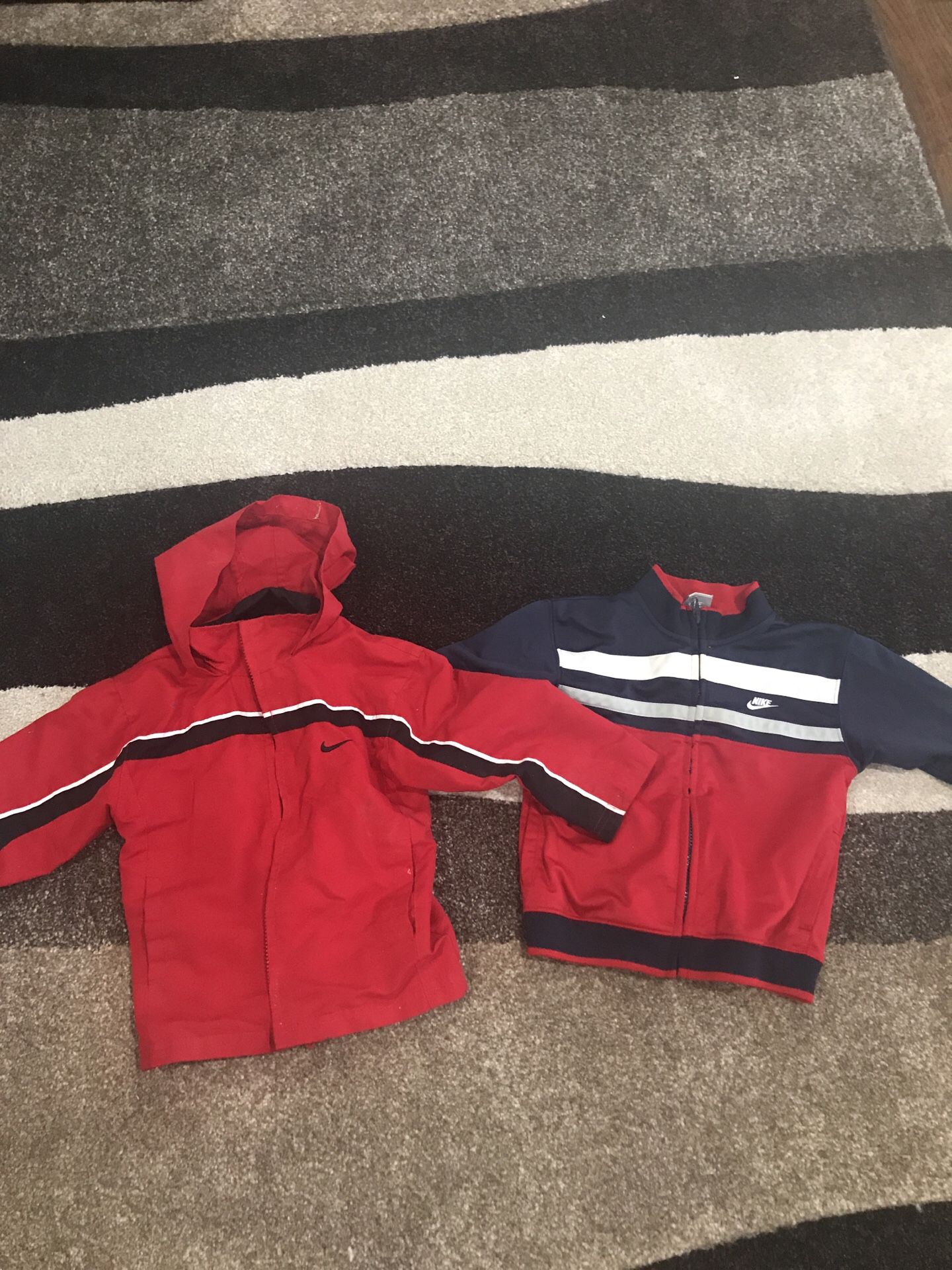 (2) Size 3T Nike Zip Up Jackets