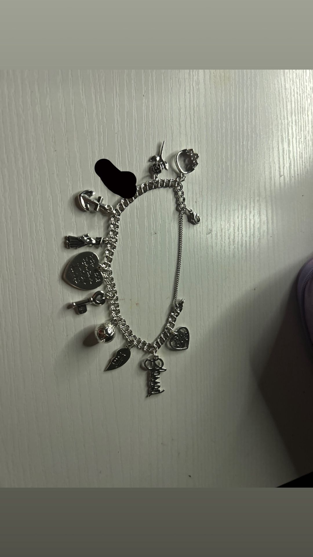 James Avery bracelet size large with 10 charms