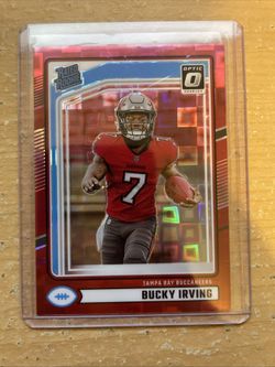 Rated Rookie Bucky Irving #301 Optic Preview Red Pandora Prizm (RC)