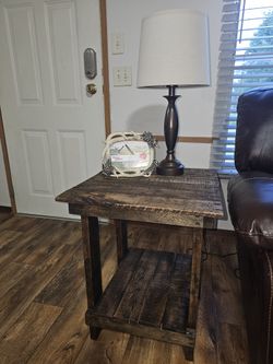 Handmade and customizable reclaimed wood end tables/ night stand/ side table