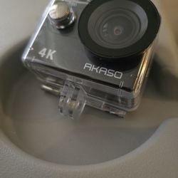 AKASO EK7000 4K Action Camera + Accessories – $60 (Like New)
