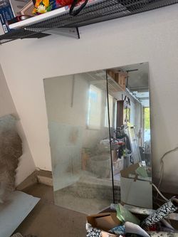 Free ! Two Large Frameless Mirrors 27” x 53.5”