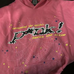 Sp5der Hoodie Pink