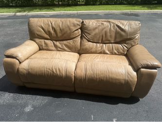 Leather Recliner Sofa - Delivery Included
