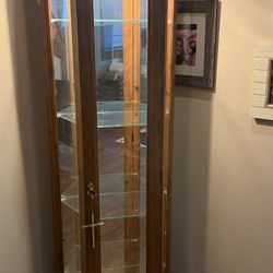 6ft Wooden Curio Cabinet 