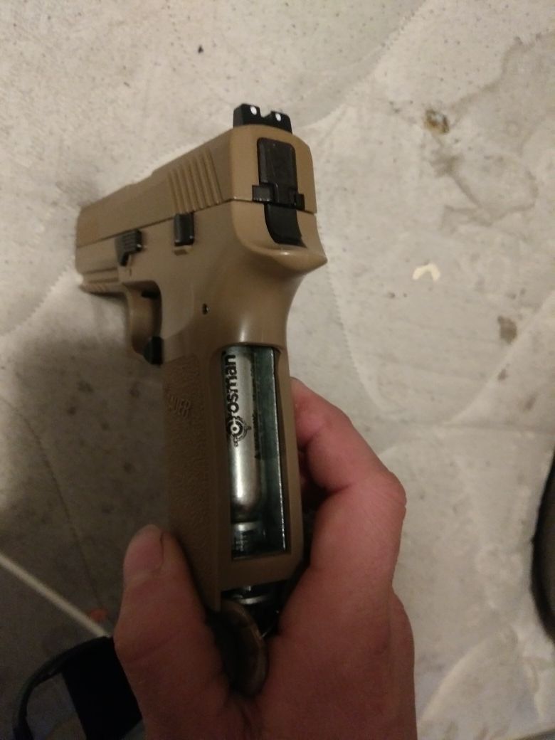 It's a Airsoft BB gun Sig Sauer P320