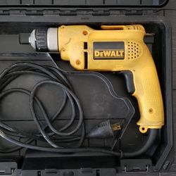 Dewalt corded drill with case