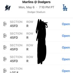 Dodgers Tickets 5/6/2024