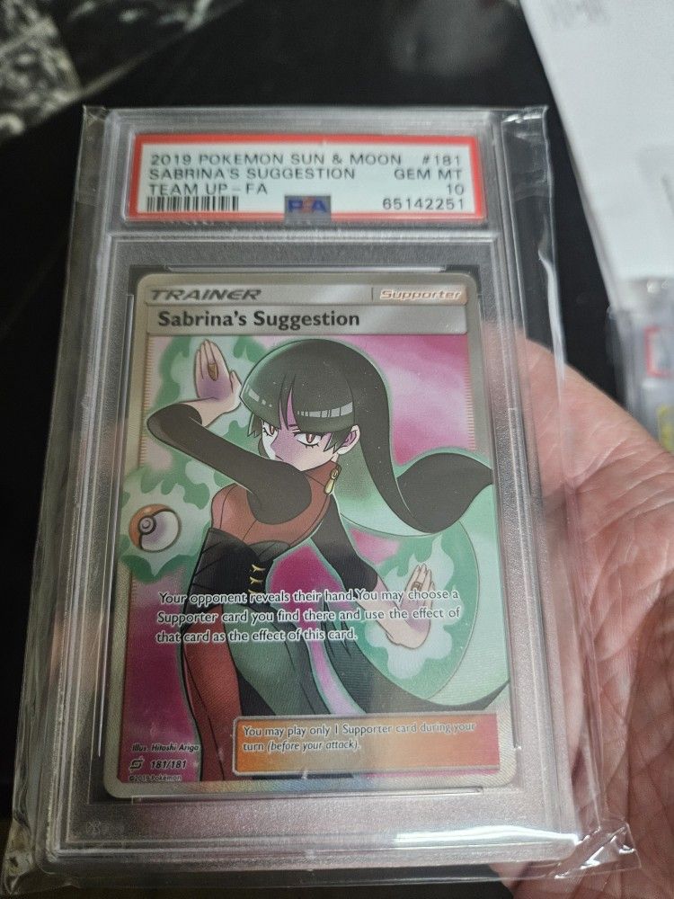 Sabrina's Suggestion Full Art Team Up PSA 10