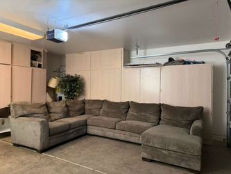Large gray sectional- free delivery
