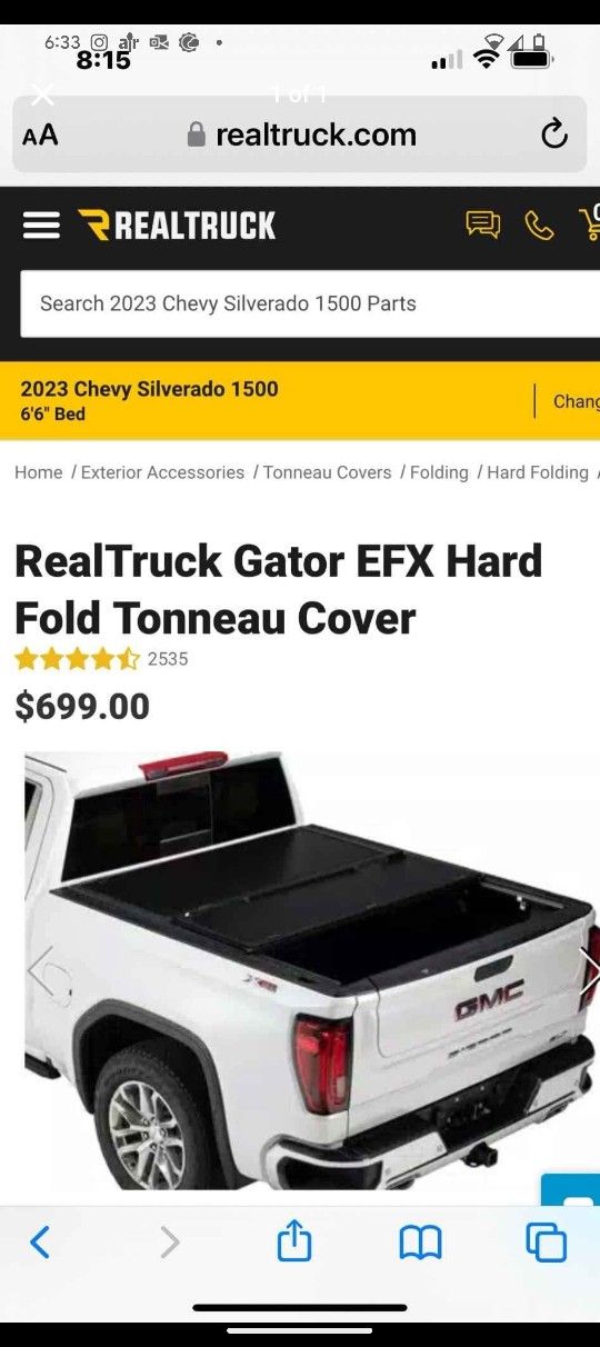 6'6 Chevy Truck Cover