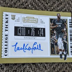 2019 Panini Contenders Draft Picks Tacko Fall Auto Rookie 