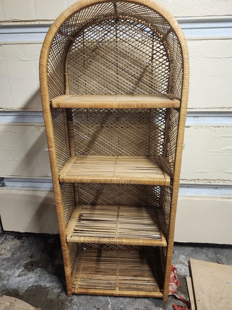 Vintage Wicker Shelves 66×25×15