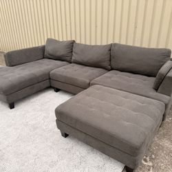 Perfect Condition Sectional + Ottoman