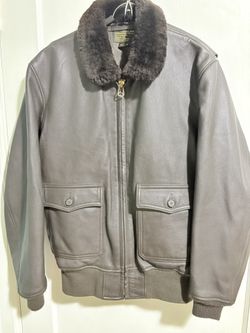 Men’s Leather Aviator Jacket NEW