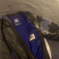 Retro Leather Starter Jacket