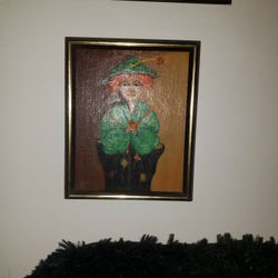 Old Clown Painting