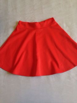 Orange skater skirt