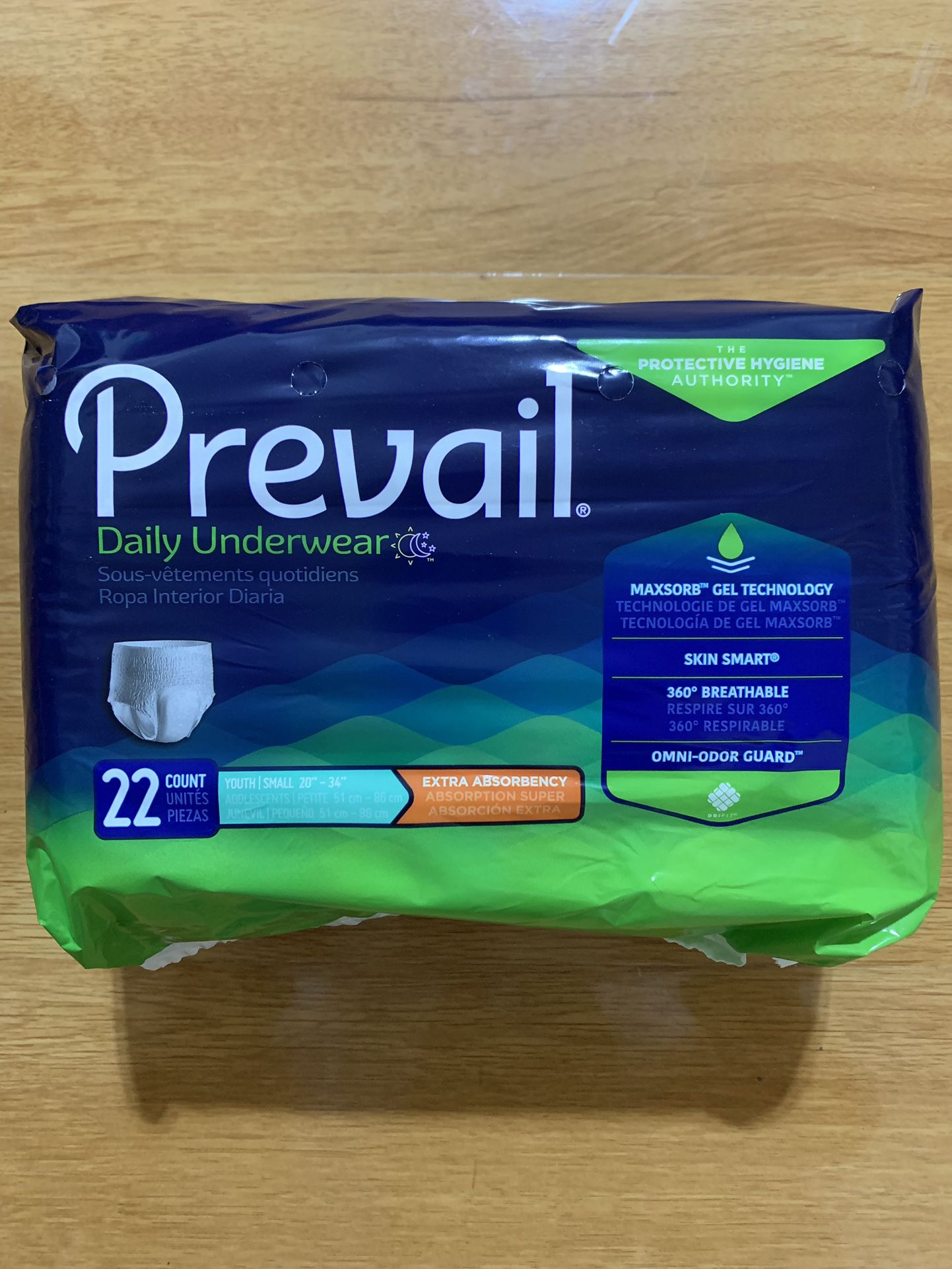 Prevail Extra Absorbency Incontinence Underwear Youth/Small Adult 88 Count Breathable Rapid Absorption Discreet Comfort Fit Adult Diapers