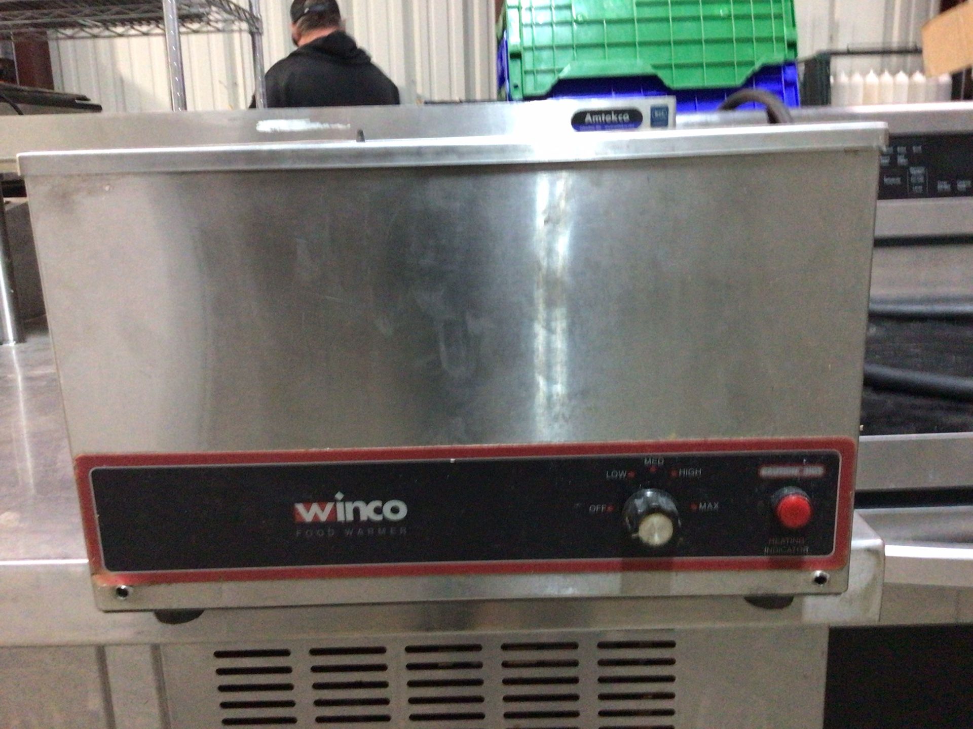 Winco FWS500 Commercial Portable Steam Table Food Warmer 120V 1200W,Stainless Steel, Large