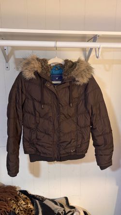 Y2K American eagle puffer