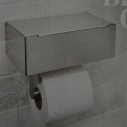 Toilet Paper Holder With Storage Box Shelf Brand New