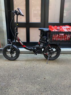 Vivi GopinA Folding Electric Bike 16 x 3 inch Wheels 500W Battery
