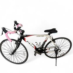 An aluminum frame cyclocross bike with upper mid-range components