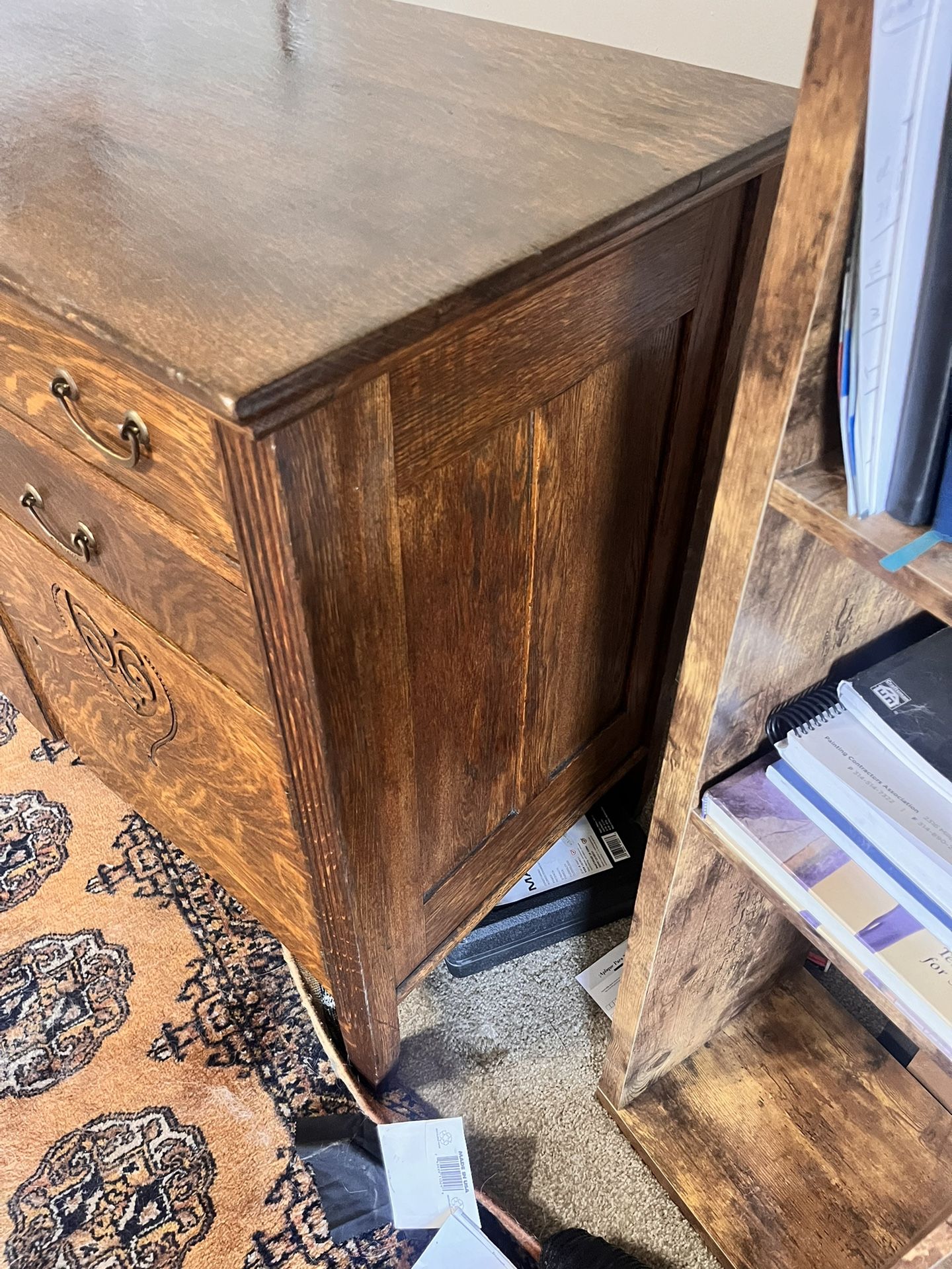 Tiger oak Dresser