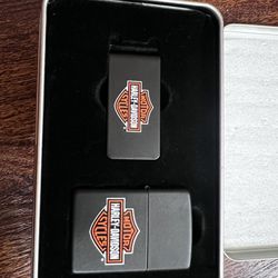 Harley Davidson Zippo & Money Clip 