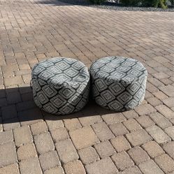 Outdoor Cushion Poofs 