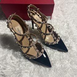 Valentino Garavani Pumps Rockstud 100 two-tone