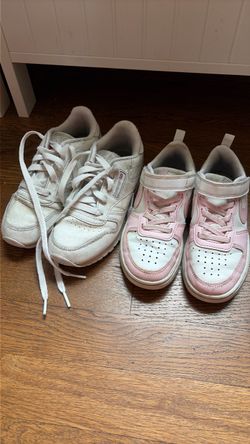 Nike and Reebok girl shoes size 11 and 13