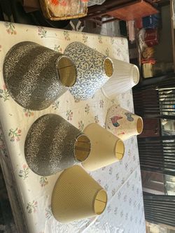 Mixed Lot of 7 Lamp Shades $4