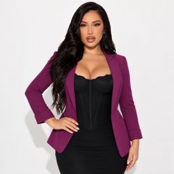 Plum blazer (small)