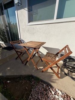Table and chairs outdoor