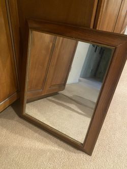 Wood Framed Mirror 20x24in