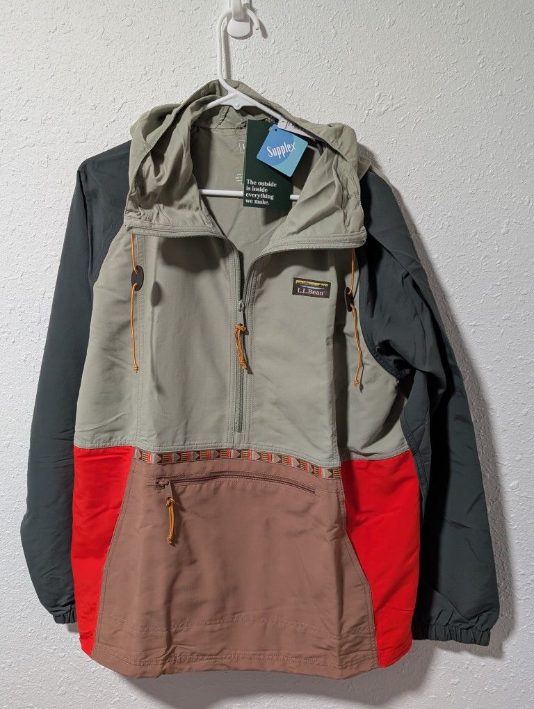 New With Tags LL Bean Mountain Classic Anorak Jacket - Mens Large
