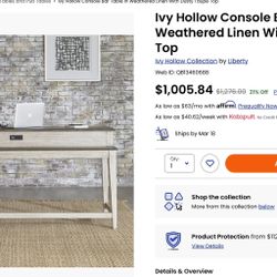 Console Bar table w/ 3 chairs plus power outlet and phone chargers. Smoke free home.