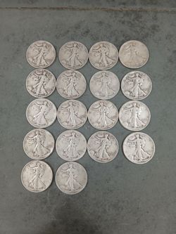 Silver coins.