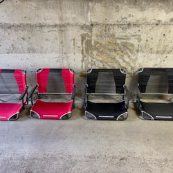 4 Stadium Seats - great for the bleachers or outdoor concerts 