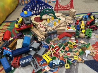 Wooden Train Set