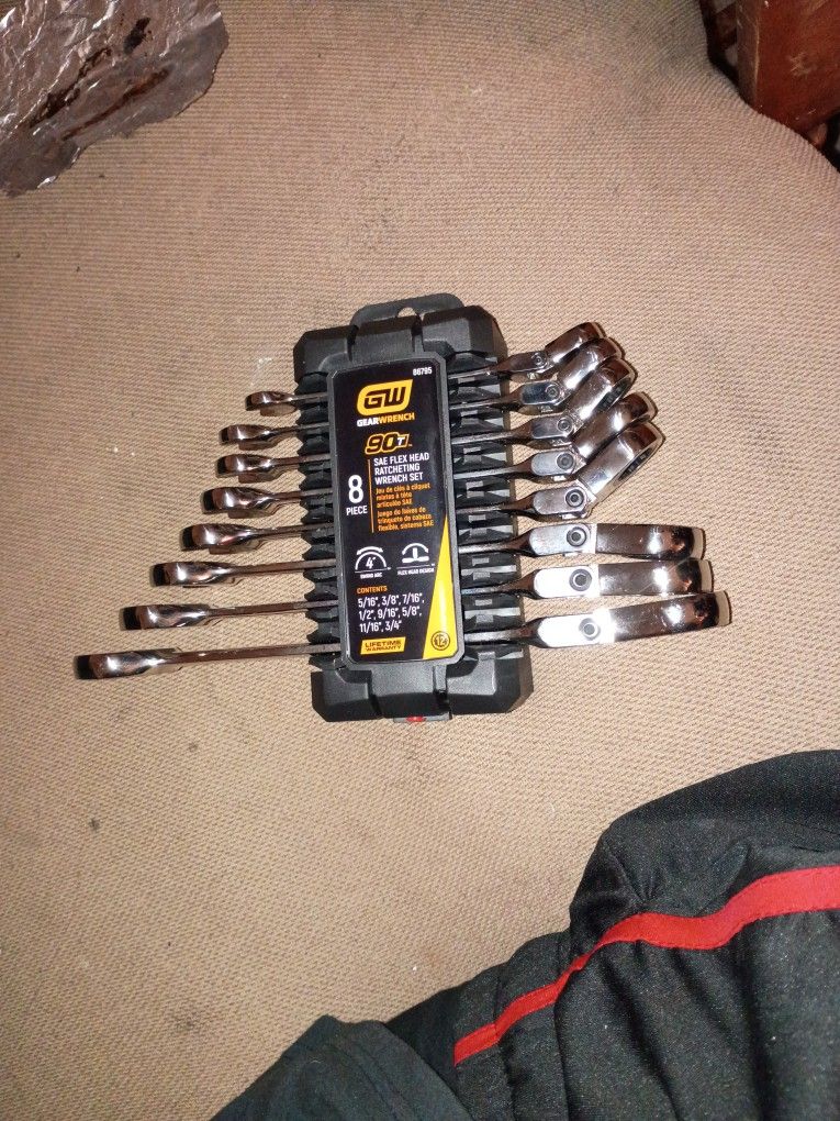 GW GEAR WRENCH 8 PIECE RATCHETING