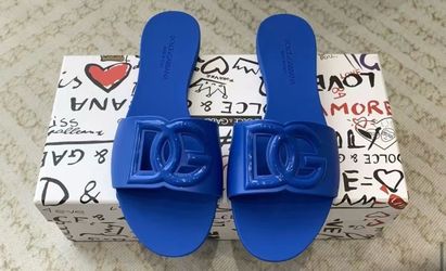 Blue sandals