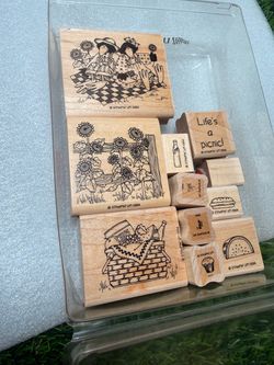 Life's a Picnic Stampin' Up Rubber Stamp Set of 11