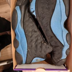 Black & Blue Jordan 13s 