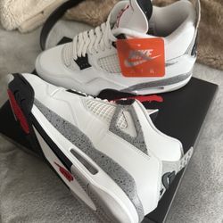 DS 10.5 Jordan 4 White Cement W/Receipts