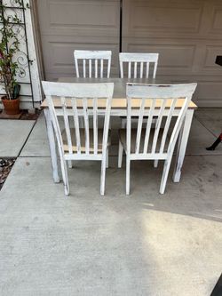 Table and chairs