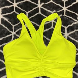 Neon Yellow Sports Bra 