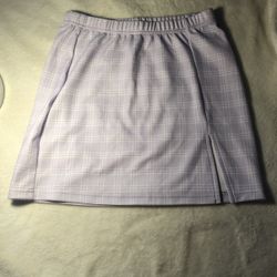 Split Plaid Mini Skirt :)